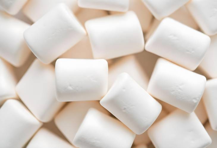 Marshmallow Clouds CloseUp Soft White Fluffy Background